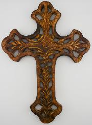 Crucifix en Bois Scultpé - 30cm