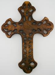 Crucifix en Bois Scultpé - 30cm