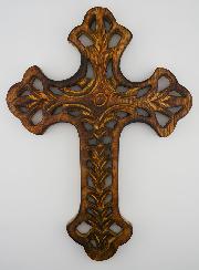 Croix en Bois Ajourée - Croix Grecque 30cm
