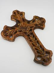 Croix en Bois Ajourée - Croix Grecque 30cm
