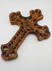 Croix en Bois Ajourée - Croix Grecque 30cm