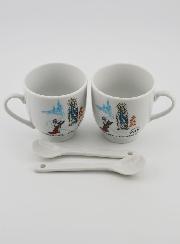 Souvenir de Lourdes - Duo de Tasses à Café