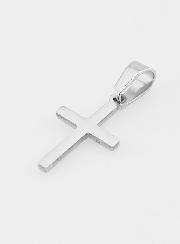 Pendentif Croix en Acier Inoxydable Argenté - 20mm