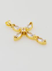 Pendentif Croix Fantaisie & Zirconiums