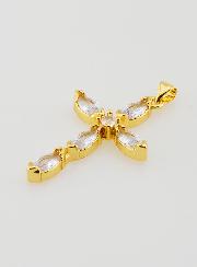 Pendentif Croix Fantaisie & Zirconiums