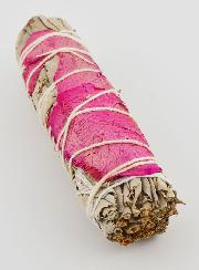 Smudge de Sauge Blanche & Pétales de Rose