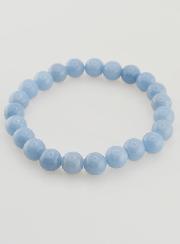 Bracelet en Pierre Naturelle d'Angelite A - 8mm