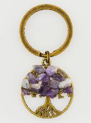 Porte-clés Arbre de Vie - Améthyste