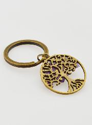 Porte-clés Arbre de Vie - Améthyste