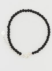 Bracelet Ajustable en Argent & Onyx 3mm