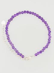 Bracelet Ajustable en Argent & Améthyste 3mm