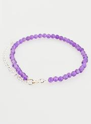 Bracelet Ajustable en Argent & Améthyste 3mm
