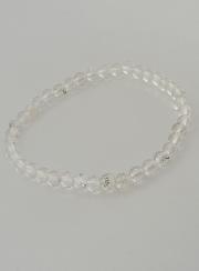 Bracelet en Pierres Naturelles de Cristal de Roche - 4mm