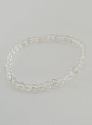 Bracelet en Pierres Naturelles de Cristal de Roche - 4mm