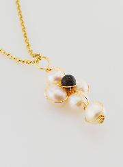 Collier Religieux Croix de Nacre & Obsidienne