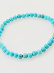 Bracelet en Pierre Naturelle de Turkenite Howlite - 4mm