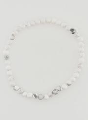 Bracelet en Pierre Naturelle d'Howlite - 4mm