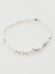 Bracelet en Pierre Naturelle d'Howlite - 4mm