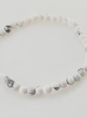 Bracelet en Pierre Naturelle d'Howlite - 4mm