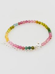 Bracelet Ajustable en Argent & Tourmaline 3mm