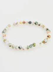 Bracelet en Pierre Naturelle d'Agate Arbre - 4mm