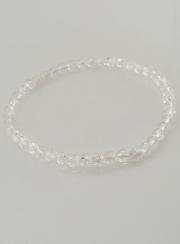Bracelet en Pierres Naturelles - Cristal de Roche Craquelé 4mm
