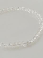 Bracelet en Pierres Naturelles - Cristal de Roche Craquelé 4mm