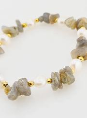 Bracelet en Pierre Naturelle Chips - Labradorite AA