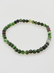 Bracelet en Pierre Naturelle Rubis Zoïsite - 4mm