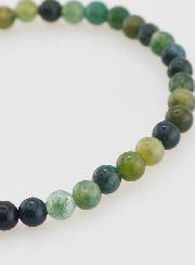 Bracelet en Pierre Naturelle d'Agate Mousse - 4mm