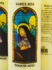 3 Bougies de Neuvaine à Sainte Rita avec Prière