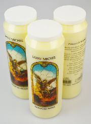 3 Bougies de Neuvaine à Saint Michel avec Prière