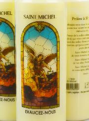 3 Bougies de Neuvaine à Saint Michel avec Prière
