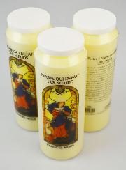 3 Bougies de Neuvaine à Marie qui Défait les Noeuds avec Prière
