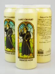 3 Bougies de Neuvaine à Saint Charbel avec Prière