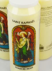 3 Bougies de Neuvaine à l'Ange Raphaël avec Prière