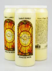 3 Bougies de Neuvaine au Saint Esprit avec Prière