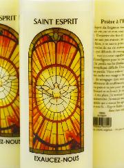 3 Bougies de Neuvaine au Saint Esprit avec Prière