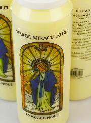 3 Bougies de Neuvaine à la Vierge Miraculeuse avec Prière