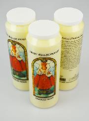 3 Bougies de Neuvaine à l'Enfant Jésus avec Prière au Dos