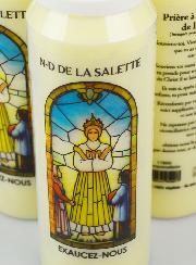 3 Bougies de Neuvaine à Notre Dame de la Salette avec Prière