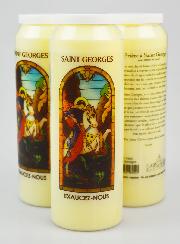 3 Bougies de Neuvaine à Saint Georges avec Prière