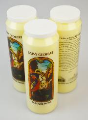 3 Bougies de Neuvaine à Saint Georges avec Prière