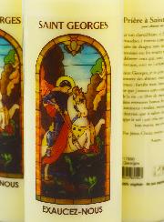 3 Bougies de Neuvaine à Saint Georges avec Prière