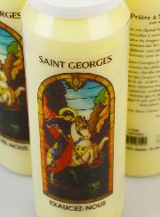 3 Bougies de Neuvaine à Saint Georges avec Prière