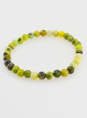 Bracelet en Pierre Naturelle de Chrysoprase Citron - 6mm