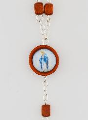 Chapelet en Bois Clair - Vierge Miraculeuse