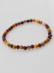Bracelet en Pierre Naturelle de Jaspe Mokaite - 4mm