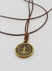 Collier Religieux Médaille de Saint Benoît - 17mm