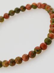 Bracelet en Pierre Naturelle d' Unakite - 4mm